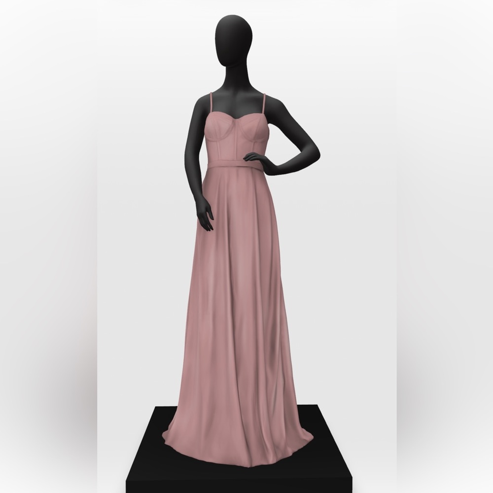 David's Bridal Galina Signature Dress in Quartz Sz 10 New!!